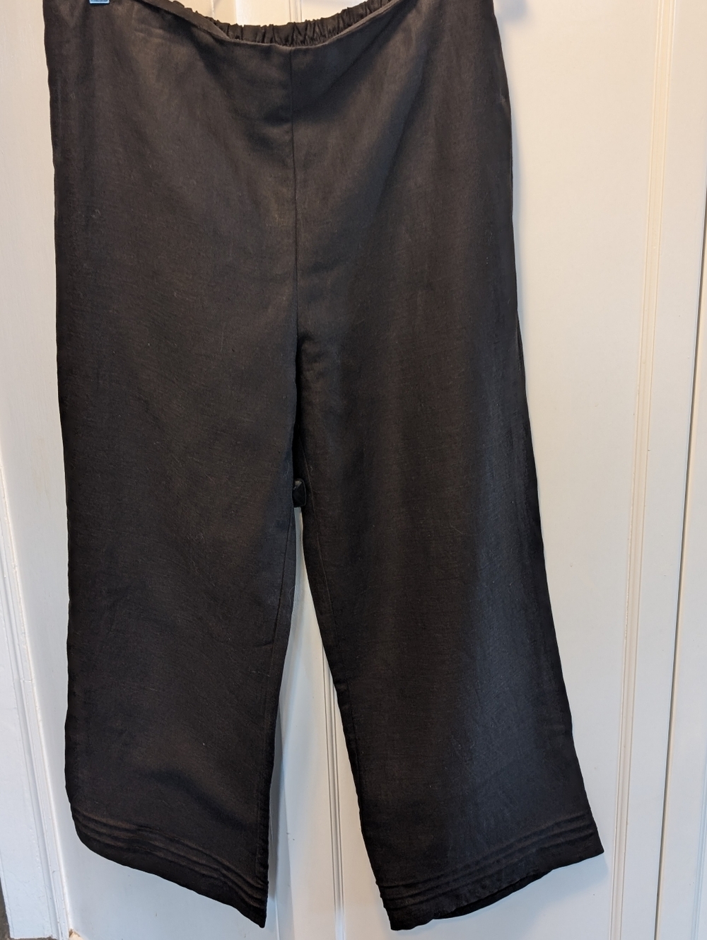 NWOT F.H. Clothing Company Black Linen/Tencel Slacks